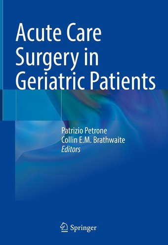 Acute Care Surgery İn Geriatric Patients Springer