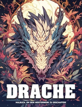 Drache Malbuch Für Jugendliche: Drachen Fantasie Ausmalbilder Für Erwachsene Zur Entspannung Und Achtsamkeit, Tolle Geschenke Für Frauen Erwachsene Miranda, Brittney Independently Publıshed