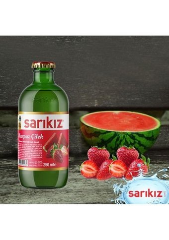 Sarıkız Karpuzlu Çilekli Soda 24'lü 250 ml