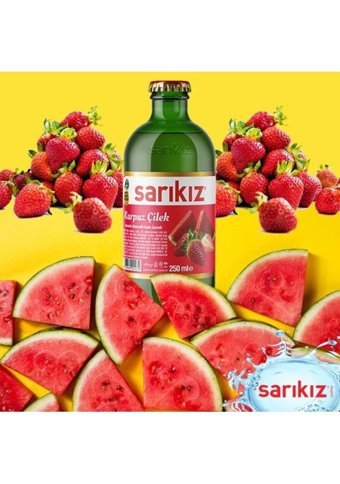 Sarıkız Karpuzlu Çilekli Soda 24'lü 250 ml
