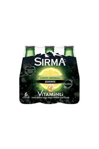 Sırma Şekersiz Limonlu Soda 6'lı 200 ml
