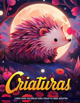 Criaturas Libro Para Colorear: Pgina De Colorear De Criaturas Salvajes Para Adultos, Para Relajacin Y Mindfulness. Grandes Regalos De Cumpleaos Para Todas Las Edades. Lacina, Jamie Independently Publıshed