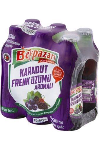 Beypazarı Karadutlu Frenk Üzümlü Soda 6'lı 200 ml