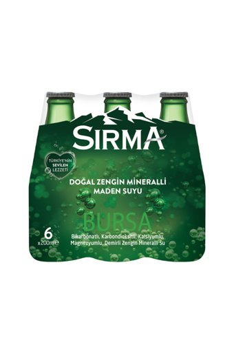 Sırma Doğal Maden Suyu 6'lı 200 ml