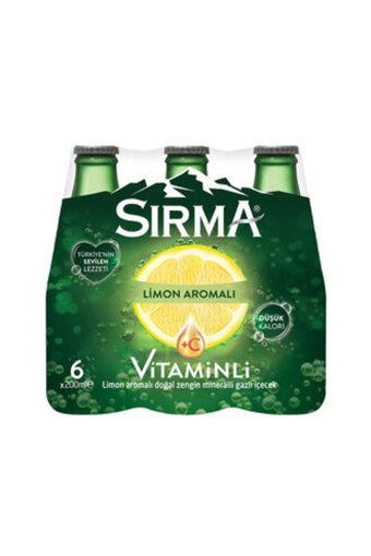 Sırma Doğal Limonlu Soda 4'lü 200 ml