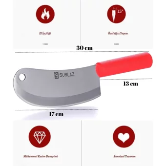 Sürlaz Prime Plastik Saplı 17 cm Düz Satır