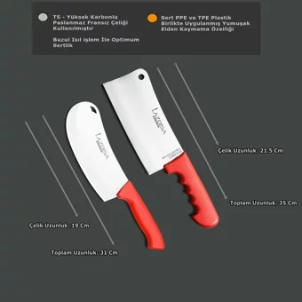 Lazbisa Plastik Saplı 2 Parça Düz Satır