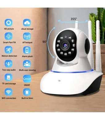 nevaport Kablosuz Bebek Izleme Kamerası Wifi Gece Görüşlü Ip Kamera