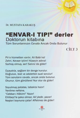 'Envar-I Tıp!'' Derler Doktorun Kitabına Cilt 3 Mustafa Karakuş Can Yayınları