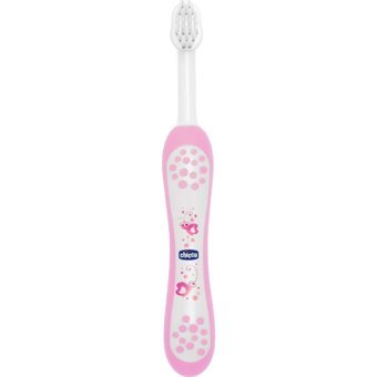 Chicco Süt Dişler Kapaklı Ultra Soft Manuel Bebek Diş Fırçası Pembe