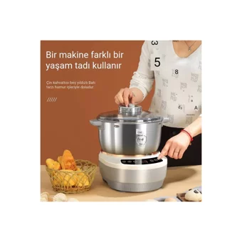 Linming 200 W 5 lt Hamur Yoğurma Makinesi Gri