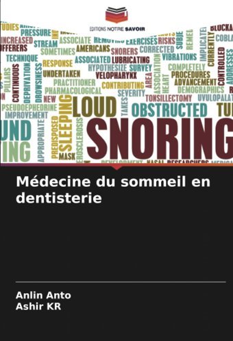 Mdecine Du Sommeil En Dentisterie Anto, Anlin Editions Notre Savoir