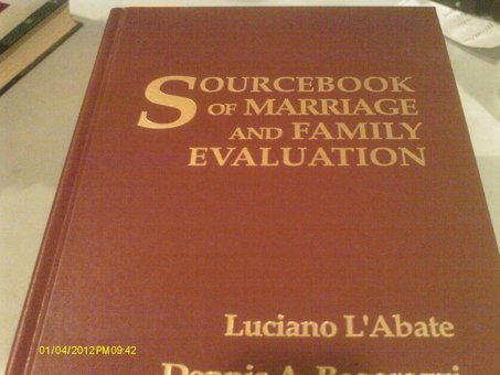 Sourcebook Of Marriage And Family Evaluation Luciano L'Abate Routledge