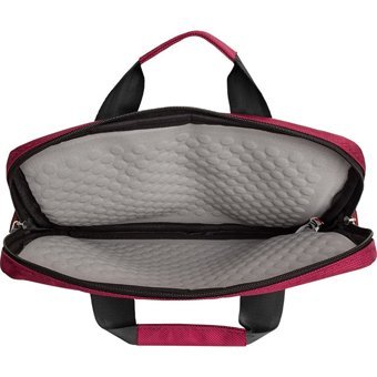 PLM CANYONCASE Düz Üç Gözlü Oxford Kumaş 13 inç Askılı Laptop Çantası Bordo