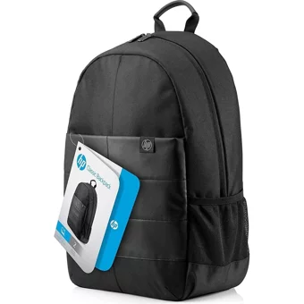 HP 1FK05AA Düz İki Gözlü Oxford Kumaş 15.6 inç Sırt Laptop Çantası Siyah