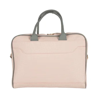 Newoman Düz İki Gözlü Polyester 15.6 inç Askılı Laptop Çantası Pembe