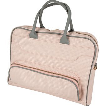 Newoman Düz İki Gözlü Polyester 15.6 inç Askılı Laptop Çantası Pembe