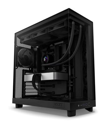 Nzxt H Series H6 Flow CC-H61FB-01 3 Fanlı Siyah Dikey Kullanım Mid Tower Oyuncu Bilgisayar Kasası