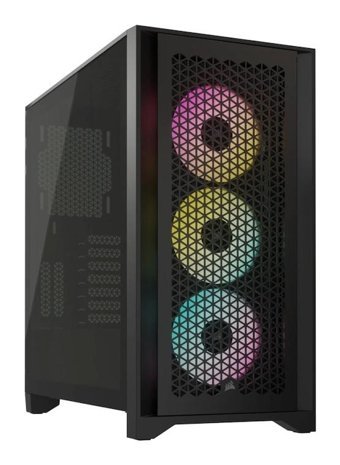 Corsair İcue 4000D AF + RM850E RGB Siyah Dikey Kullanım Mid Tower Boş Bilgisayar Kasası