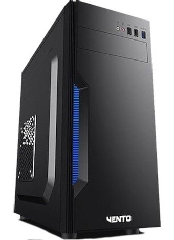 Vento TA-K61 1 Fanlı Siyah Dikey Kullanım ATX Bilgisayar Kasası