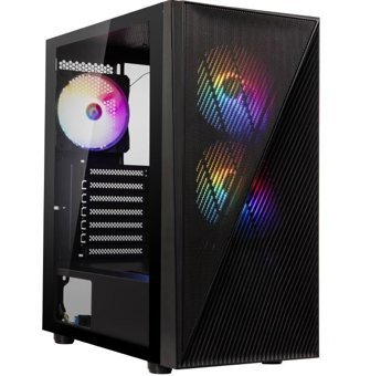 Bitfenix HEL-300-KKGXP-3F RGB 3 Fanlı Siyah Dikey Kullanım Mid Tower Oyuncu Bilgisayar Kasası