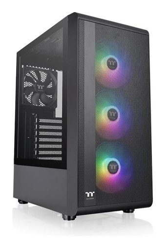 Thermaltake S200 RGB Mesh 4 Fanlı Siyah Dikey Kullanım ATX Oyuncu Bilgisayar Kasası