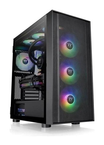 Thermaltake H570 TG CA-3T9-75M1WE-00 RGB Siyah Dikey Kullanım Mid Tower Oyuncu Bilgisayar Kasası