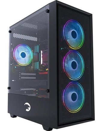Gamepower Gold Full Modüler RGB Mesh Sıvı Soğutmalı 4 Fanlı Siyah Dikey Kullanım Mini Tower Oyuncu Bilgisayar Kasası