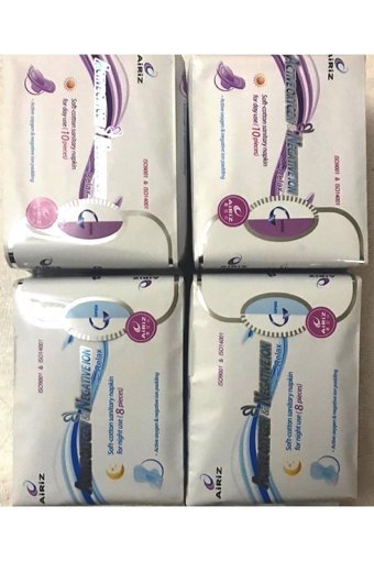 Tiens Relax Organik Antialerjik İnce 8'li+10'lu Hijyenik Ped 4 Adet