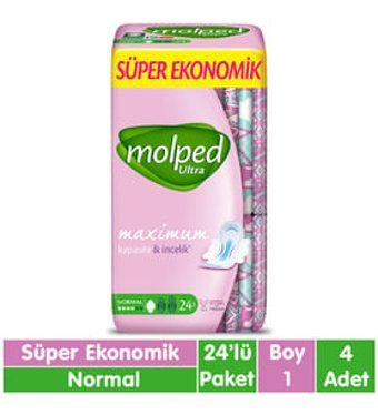 Molped Ultra Ultra İnce 24'lü Hijyenik Ped 4 Adet