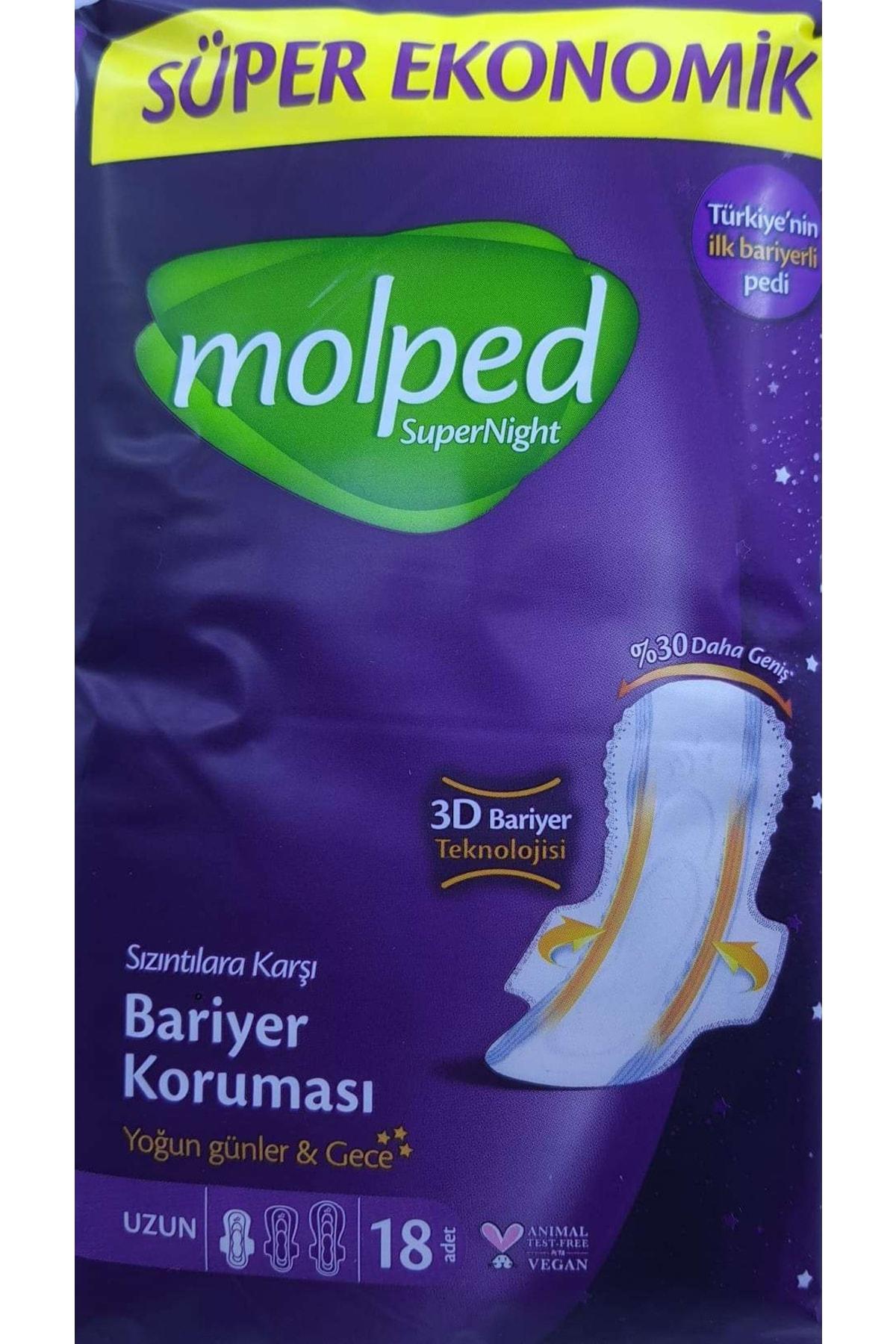 Molped Supernight Orta 18'li Hijyenik Ped