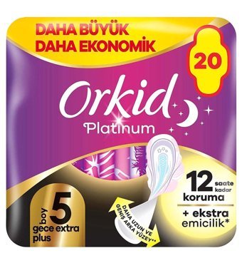 Orkid Platinum Orta 20'li Hijyenik Ped