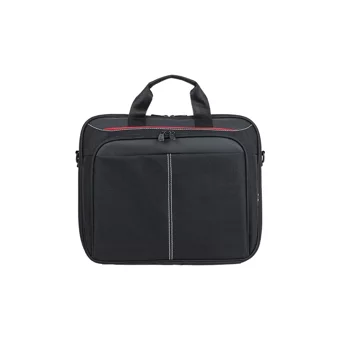 PLM PLC34 Düz İki Gözlü Oxford Kumaş 15.6 inç Askılı Laptop Çantası Siyah
