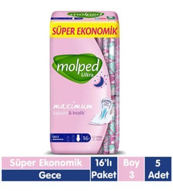 Molped Ultra İnce 16'lı Hijyenik Ped 5 adet