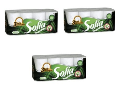 Sofia 3 Katlı 3x16'lı Rulo Tuvalet Kağıdı