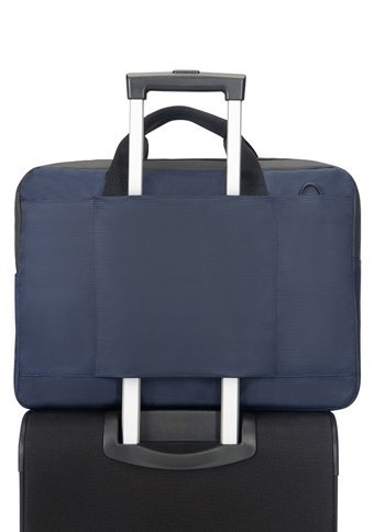 Samsonite QIBYTE Düz Tek Gözlü Oxford Kumaş 17.3 inç Askılı Laptop Çantası Antrasit