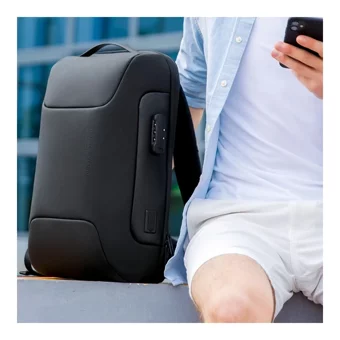 Mark Ryden 9116 Düz Şarjlı Tek Gözlü Oxford Kumaş 15.6 inç Sırt Laptop Çantası Siyah