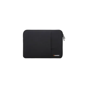 Haweel AL-28019 Düz Tek Gözlü Oxford Kumaş 15 inç Laptop Kılıfı Siyah