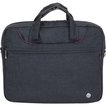 PLM CHELSA Düz Üç Gözlü Oxford Kumaş 14 inç Askılı Laptop Çantası Gri