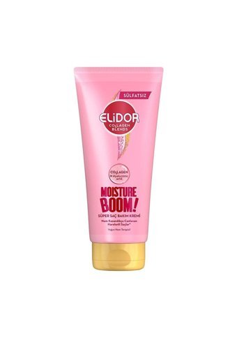 Elidor Collagen Moisture Boom Kolajen Besleyici Nemlendirici Boyalı Tüm Saçlar için Kadın Saç Kremi 170 ml