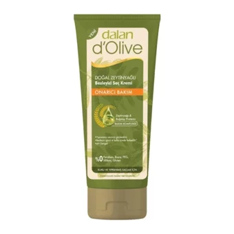 Dalan D'Olive Zeytinyağlı Silikonsuz Onarıcı Boyalı Tüm Saçlar için Kadın Saç Kremi 200 ml