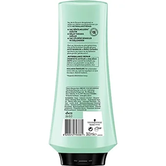 Gliss Nutribalance Huş Ağacı Suyu Besleyici Boyalı Tüm Saçlar için Kadın Saç Kremi 360 ml