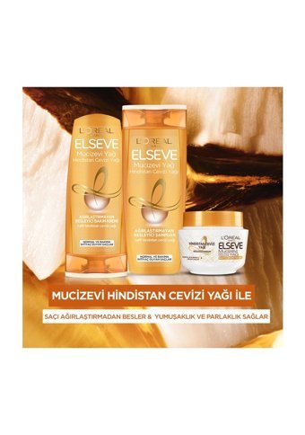 Loreal Paris Elseve Hindistan Cevizi Yağı Nemlendirici Besleyici Boyalı Tüm Saçlar için Kadın Saç Kremi 360 ml
