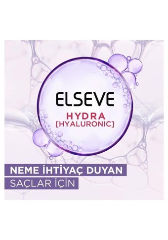 Loreal Paris Elseve Hydra Hyaluronic Nemlendirici Boyalı Tüm Saçlar için Kadın Saç Kremi 390 ml