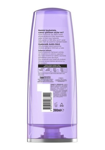 Loreal Paris Elseve Hydra Hyaluronic Nemlendirici Boyalı Tüm Saçlar için Kadın Saç Kremi 390 ml