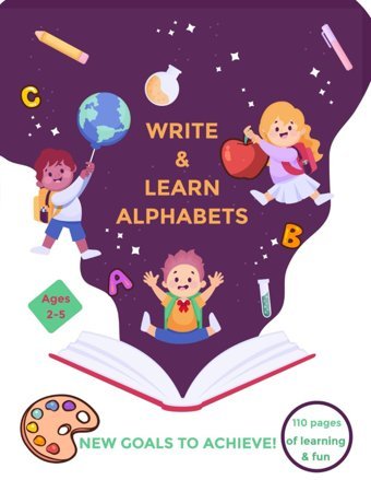 Color, Write & Learn Alphabets (A-Z & A-Z) | Tracing And Coloring Fun Activities For Kids | Alphabet Handwriting Practice Workbook: A Delightful | Trace & Color Letters, Words & Figures Jr.Mr. M.K. Robert Independently Publıshed