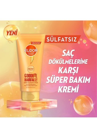 Elidor Kolajen Besleyici Onarıcı Boyalı Tüm Saçlar için Kadın Saç Kremi 170 ml