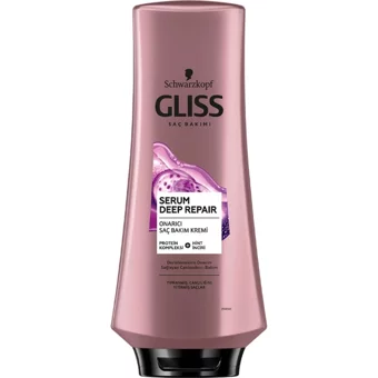Gliss Serum Deep Repair Protein Komleksi Hint İnciri Onarıcı Canlandırıcı Boyalı Tüm Saçlar için Kadın Saç Kremi 360 ml