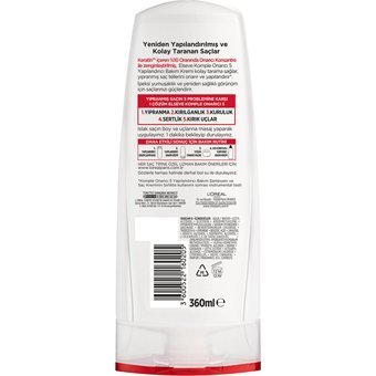 Loreal Paris Elseve Komple Onarıcı 5 Besleyici Onarıcı Keratinli Boyalı Tüm Saçlar için Kadın Saç Kremi 360 ml