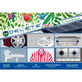 Delete Hijyen Maxx Çok Amaçlı Temizleyici 4x1 lt